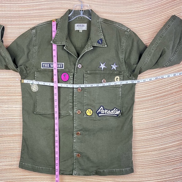 AGOLDE PREMIUM x REVOLVE Stella Utility Shirt Jacket Military In Paradise XS - Picture 13 of 13